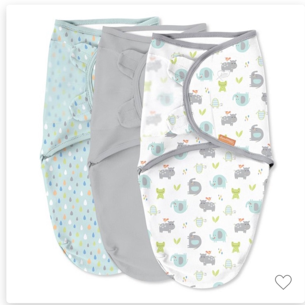 SwaddleMe Swaddle Wrap S/M 0-3M, 3 pack + Carter Wearable Blanket S